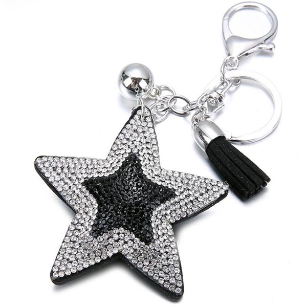 fashion charm crystal rhinestone leather star pendant keychain alloy bag key ring holder for women gift souvenir jewelry tz32, Silver
fashion charm crystal rhinestone leather star pendant keychain alloy bag key ring holder for women gift souvenir jewelry tz32, Silver