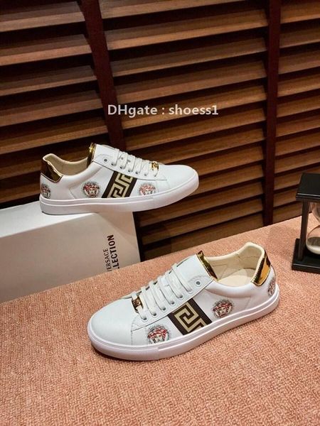 2021-2020 fashion men 's embroidery printing luxury casual shoes breathable leather classic sneakers low -shoes ,size, Black
2021-2020 fashion men 's embroidery printing luxury casual shoes breathable leather classic sneakers low -shoes ,size, Black