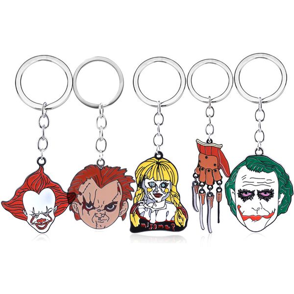 rj new stephen king's it joker pennywise horror keychains chucky face black friday the 13 annabelle ghost doll men keyring gift, Silver
rj new stephen king's it joker pennywise horror keychains chucky face black friday the 13 annabelle ghost doll men keyring gift, Silver