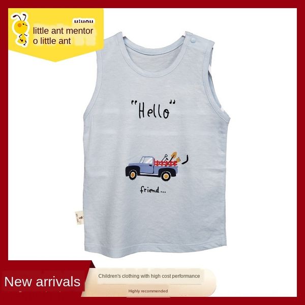 yi you little ant 2020 new men's tencel cotton linen children's summer lined t-shirt vest t-shirt vest, Blue
yi you little ant 2020 new men's tencel cotton linen children's summer lined t-shirt vest t-shirt vest, Blue