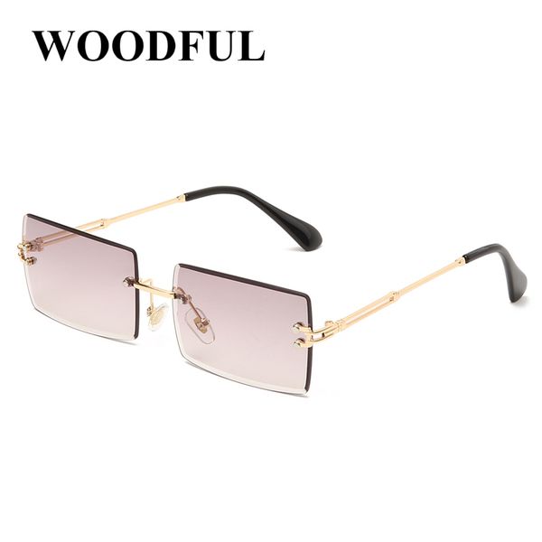 sunglasses women retro small rectangle rimless square sun glasses 2020 summer style female green brown street sshades oculos, White;black
sunglasses women retro small rectangle rimless square sun glasses 2020 summer style female green brown street sshades oculos, White;black