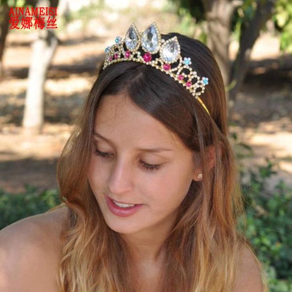 ainameisi fashion crystal princess crown bridal tiara wedding hair accessories birthday prom headbands girls women hair jewelry, Golden;silver
ainameisi fashion crystal princess crown bridal tiara wedding hair accessories birthday prom headbands girls women hair jewelry, Golden;silver