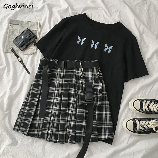 women sets bf style fashion vintage girls skirt outfit chic plaid mini empire harajuku skirts butterfly-printed basic ladies top, Gray
women sets bf style fashion vintage girls skirt outfit chic plaid mini empire harajuku skirts butterfly-printed basic ladies top, Gray