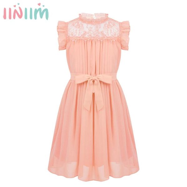 iiniim kids girls princess dress baby girl clothes ruffle flounce neckline lace front yoke chiffon vestidos party dress, Red;yellow
iiniim kids girls princess dress baby girl clothes ruffle flounce neckline lace front yoke chiffon vestidos party dress, Red;yellow