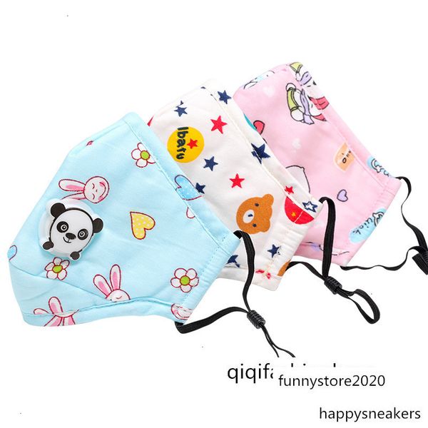 children's warm cotton anti-haze mask with pure cartoon dust-proof valve cute breathable breathing aapkm