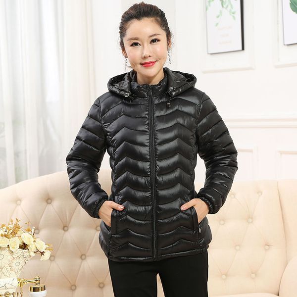 2020 new winter middle age women zipper warm thick jacket warm cotton padded parka female solid outerwear hooded short coats a27, Black
2020 new winter middle age women zipper warm thick jacket warm cotton padded parka female solid outerwear hooded short coats a27, Black