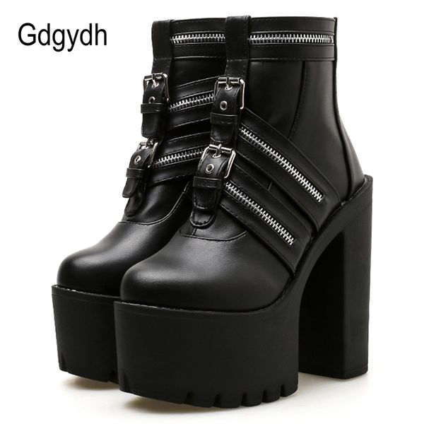 gdgydh ultra high heels ankle boots para mulheres zipper gothic black leather platform party shoes female nightclub shoes
gdgydh ultra high heels ankle boots para mulheres zipper gothic black leather platform party shoes female nightclub shoes