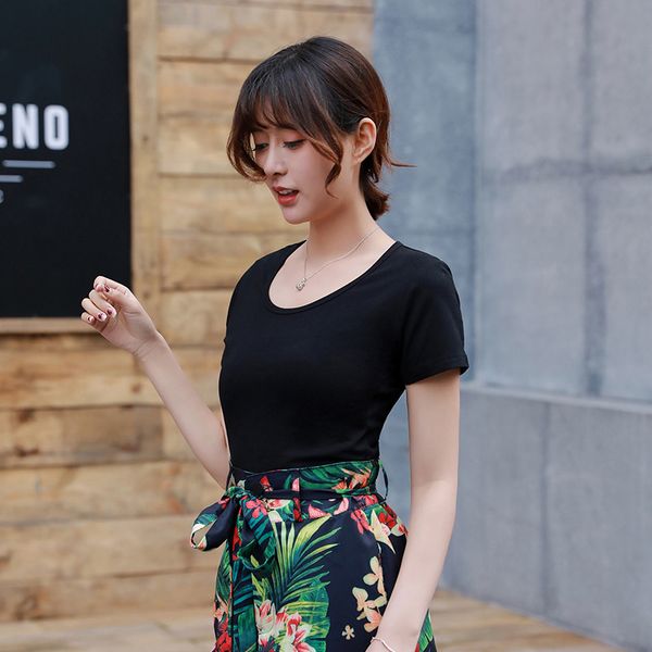 sellers women designer clothes solid color slim style simple t-shirt women clothes casual stand-up collar shirt short-sleeved, White
sellers women designer clothes solid color slim style simple t-shirt women clothes casual stand-up collar shirt short-sleeved, White