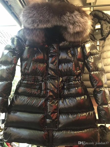 2019 m women long down jacket silver fox fur collar down coat hooded thick winter parka, Black
2019 m women long down jacket silver fox fur collar down coat hooded thick winter parka, Black
