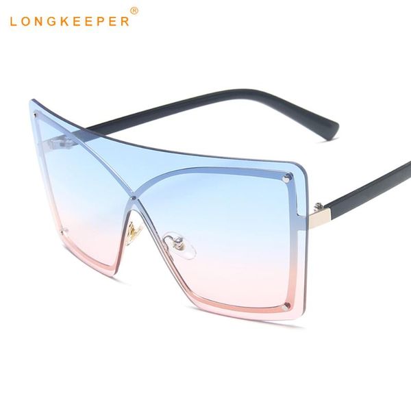 fashion rimless oversized sunglasses women one piece gradient sun glasses italian brand designer female blue pink, White;black
fashion rimless oversized sunglasses women one piece gradient sun glasses italian brand designer female blue pink, White;black