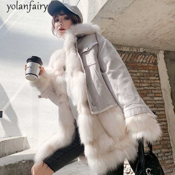 2020 new real fur parka winter jacket women natural fur liner long coat female denim jacket warm parkas hiver dm-9015, Black
2020 new real fur parka winter jacket women natural fur liner long coat female denim jacket warm parkas hiver dm-9015, Black