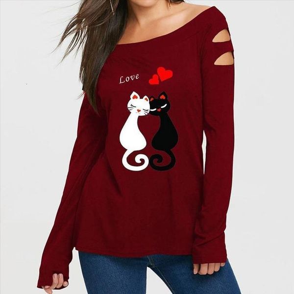 cat love prints women blouse ladies off shoulder summer shirt long sleeve fashion female vetement camiseta mujer, White
cat love prints women blouse ladies off shoulder summer shirt long sleeve fashion female vetement camiseta mujer, White