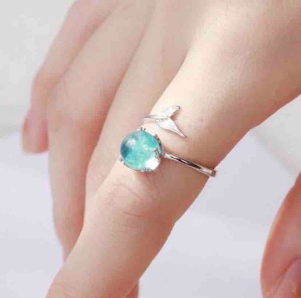 cool wind mermaid foam ring female opening net red tide people niche design students index finger tail ring accessories, Silver
cool wind mermaid foam ring female opening net red tide people niche design students index finger tail ring accessories, Silver