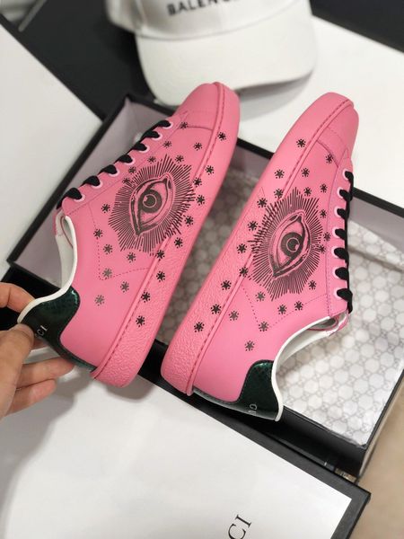 new season designer shoe fashion luxury women shoes men's leather lace up platform oversized sole sneakers white pink casual shoes with, Black
new season designer shoe fashion luxury women shoes men's leather lace up platform oversized sole sneakers white pink casual shoes with, Black