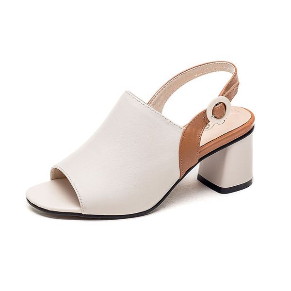 toe peep elegant ladies ankle strap block high heels sandals fashion colors mixed women genuine leather sandals summer new shoes, Black
toe peep elegant ladies ankle strap block high heels sandals fashion colors mixed women genuine leather sandals summer new shoes, Black