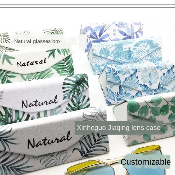 digital spray painting natural leaves folding case glasses case box sun glasses box fresh and portable, Blue
digital spray painting natural leaves folding case glasses case box sun glasses box fresh and portable, Blue