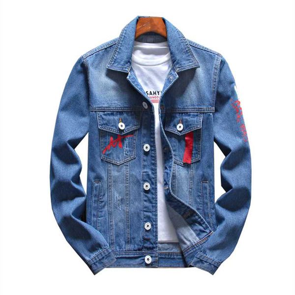 letter pattern denim fashion men's casual slim fits bomber cowboy jean jacket coat plus size s-4xl, Black;brown
letter pattern denim fashion men's casual slim fits bomber cowboy jean jacket coat plus size s-4xl, Black;brown