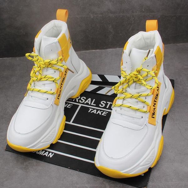new arrival men sneakers high casual shoes hip-hop high height increasing shoes ankle boots zapatillas hombre, Black
new arrival men sneakers high casual shoes hip-hop high height increasing shoes ankle boots zapatillas hombre, Black