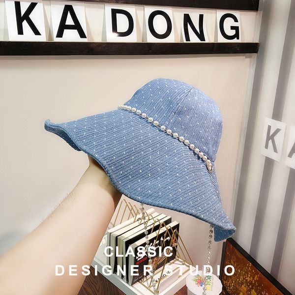 korean big eaves pearl chain fisherman female korean style bucket bucket pearl fisherman sun female sun hat hat hat, Blue;gray
korean big eaves pearl chain fisherman female korean style bucket bucket pearl fisherman sun female sun hat hat hat, Blue;gray