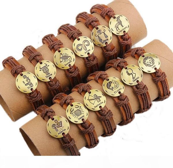 i twelve constellations leather bracelets leather wrap bracelets zodiac leather bracelet for men, Golden;silver
i twelve constellations leather bracelets leather wrap bracelets zodiac leather bracelet for men, Golden;silver