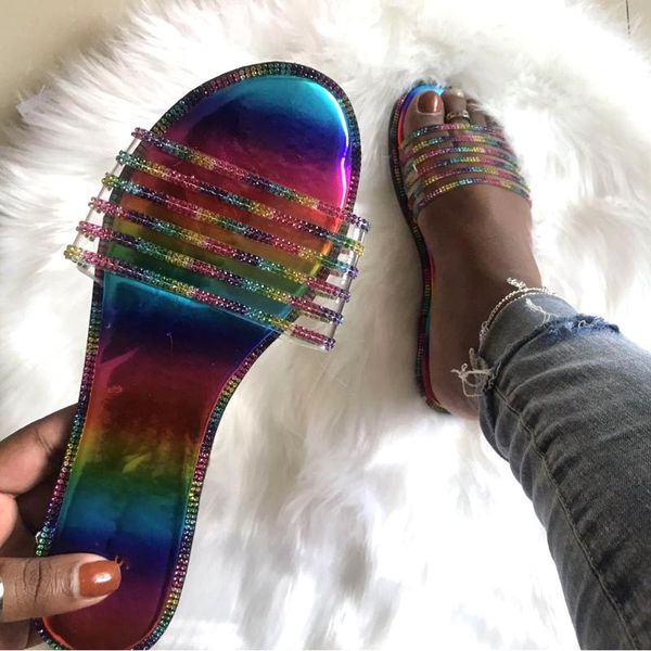 кристалл желе сандалии sequined женщина тапочки femme pantoufles прозрачный пвх diamante слайды радуга sandalias квартиры противоскользящие, Black
кристалл желе сандалии sequined женщина тапочки femme pantoufles прозрачный пвх diamante слайды радуга sandalias квартиры противоскользящие, Black