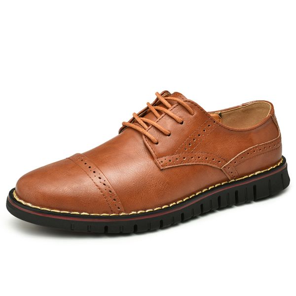 genuine leather shoes men casual shoes handmade men leather male footwear brogues zapatos de hombre size 38-48, Black
genuine leather shoes men casual shoes handmade men leather male footwear brogues zapatos de hombre size 38-48, Black