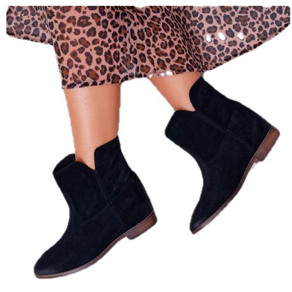 new women suede boots women winter 2020 ladies ankle booties round toe solid motorcycle boots casual botas mujer, Black
new women suede boots women winter 2020 ladies ankle booties round toe solid motorcycle boots casual botas mujer, Black