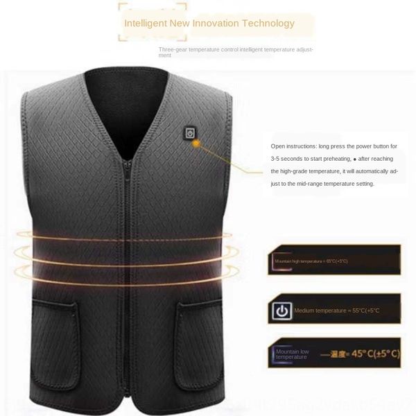 intelligent self-heating warm for men and women warm vest charger vest for the elderly cold-resistant charging treasure heating usb, Black;white
intelligent self-heating warm for men and women warm vest charger vest for the elderly cold-resistant charging treasure heating usb, Black;white