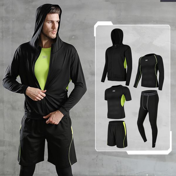 men's sport suits 5pcs/set compression fitness running set basketball tracksuit clothes quick dry gym jogging workout sportswear, Black;blue
men's sport suits 5pcs/set compression fitness running set basketball tracksuit clothes quick dry gym jogging workout sportswear, Black;blue