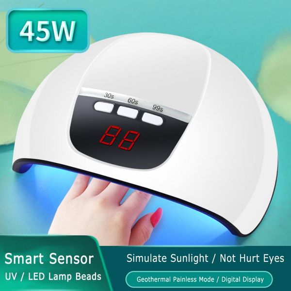 45w usb smart induction nail lamp professional nail polishing machine uv ptherapy lamp polishing tool set
45w usb smart induction nail lamp professional nail polishing machine uv ptherapy lamp polishing tool set