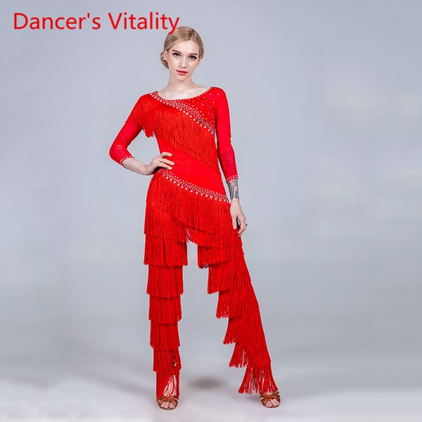 женщины кисточки с блестками горного хрусталя топ брюки брюки latin dance одежда румба самба танго ч танцы конкурс сценического наряд, Black;red
женщины кисточки с блестками горного хрусталя топ брюки брюки latin dance одежда румба самба танго ч танцы конкурс сценического наряд, Black;red