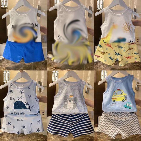 g099 thirteen-color children's set boys' and girls' round collar pure cotton vest vest base two-piece set, Blue
g099 thirteen-color children's set boys' and girls' round collar pure cotton vest vest base two-piece set, Blue