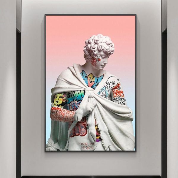 graffiti art vaporwave sculpture of david portrait canvas art pictures posters and prints street wall art for home decoration
graffiti art vaporwave sculpture of david portrait canvas art pictures posters and prints street wall art for home decoration