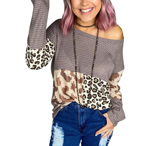 womens leopard patchwork loose knits autumn winter o-neck long sleeve high fashion tees woman pullover casual sweater, White
womens leopard patchwork loose knits autumn winter o-neck long sleeve high fashion tees woman pullover casual sweater, White