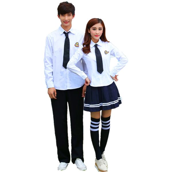 korean school uniforms white shirt + skirt for student girls shirt + shorts korean college students boys cosplay costume
korean school uniforms white shirt + skirt for student girls shirt + shorts korean college students boys cosplay costume