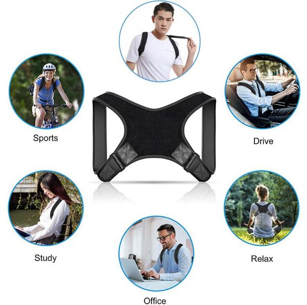 back posture corrector upper back brace posture-relief shoulders pain, Black;blue
back posture corrector upper back brace posture-relief shoulders pain, Black;blue