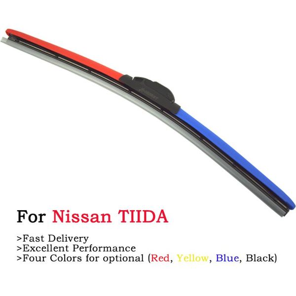 2pcs colored wipers for tiida c11 c12 sc11 trois volumes fastback hatchback stufenheck 2007 2008 2009 2010 2011 2012 2014
2pcs colored wipers for tiida c11 c12 sc11 trois volumes fastback hatchback stufenheck 2007 2008 2009 2010 2011 2012 2014