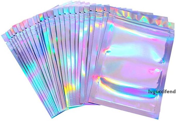 100 pieces resealable smell proof bags foil pouch bag flat laser color packaging bag for party favor food storage holographic color
100 pieces resealable smell proof bags foil pouch bag flat laser color packaging bag for party favor food storage holographic color