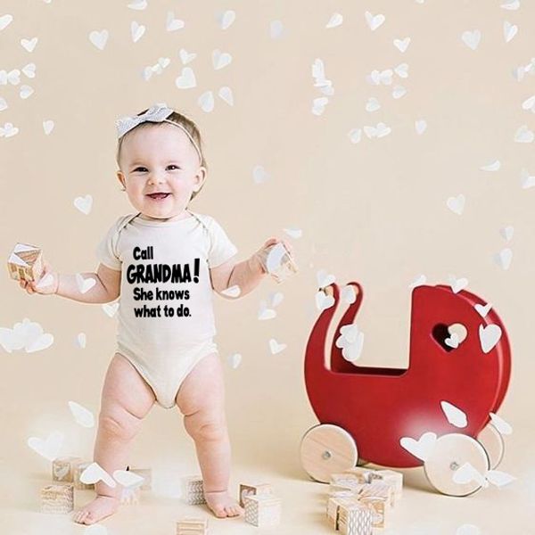 call grandma she knows what to do newborn short sleeve baby boy clothes set funny printing girl clothing rompers, Blue
call grandma she knows what to do newborn short sleeve baby boy clothes set funny printing girl clothing rompers, Blue