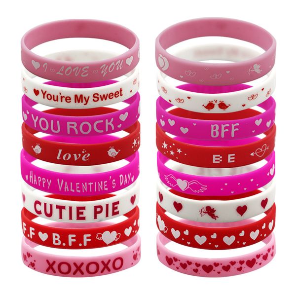 european and american bracelet silicone valentine's day gift holiday party bracelet jewelry, Black
european and american bracelet silicone valentine's day gift holiday party bracelet jewelry, Black
