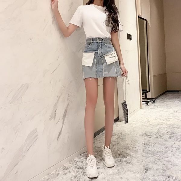 2020 лето новое платье женская юбка джинсовая skirtdress джинсовой skirthigh талии шить aline бедра половина юбки мода, Black
2020 лето новое платье женская юбка джинсовая skirtdress джинсовой skirthigh талии шить aline бедра половина юбки мода, Black