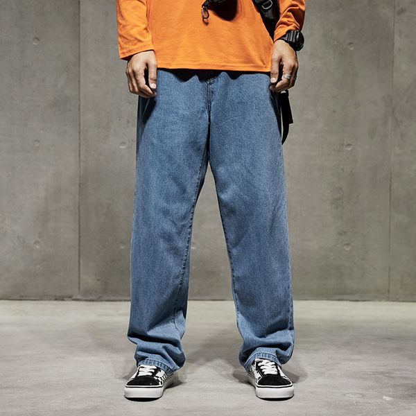 мужские джинсы сыпучие fit denim широкие ноги брюки мужчины повседневная streetwear мода брюки мужские soild карманные джинсы, Blue
мужские джинсы сыпучие fit denim широкие ноги брюки мужчины повседневная streetwear мода брюки мужские soild карманные джинсы, Blue