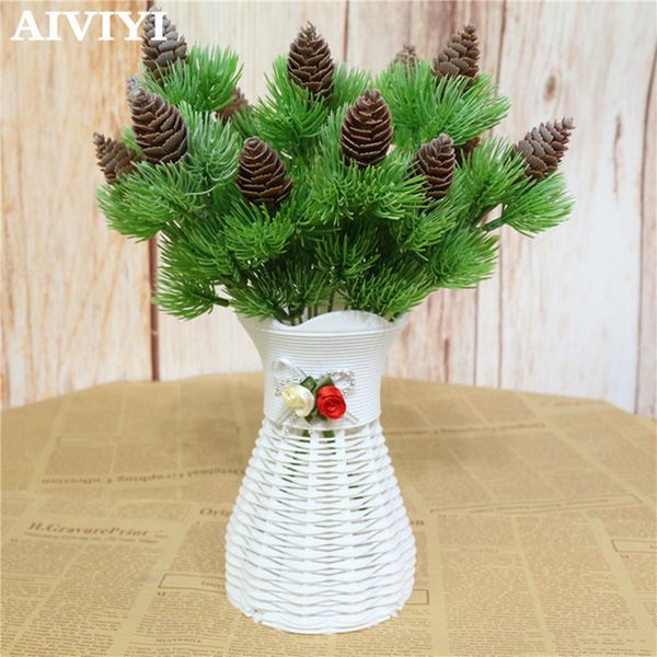 artificial plant simulation plastic green plant pine cone branch single branch 7 fork pine fruit simulation leaves
artificial plant simulation plastic green plant pine cone branch single branch 7 fork pine fruit simulation leaves