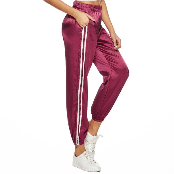 aurkrrvn casual women's slacks trousers sideway stiped joggers sport long pants womens elastic waist summer stain pants for lady, Black;white
aurkrrvn casual women's slacks trousers sideway stiped joggers sport long pants womens elastic waist summer stain pants for lady, Black;white