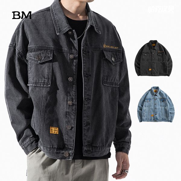 fashion harajuku jeans jacket men streetwear outerwear coat korean style clothing male denim jacket bomber, Black;brown
fashion harajuku jeans jacket men streetwear outerwear coat korean style clothing male denim jacket bomber, Black;brown