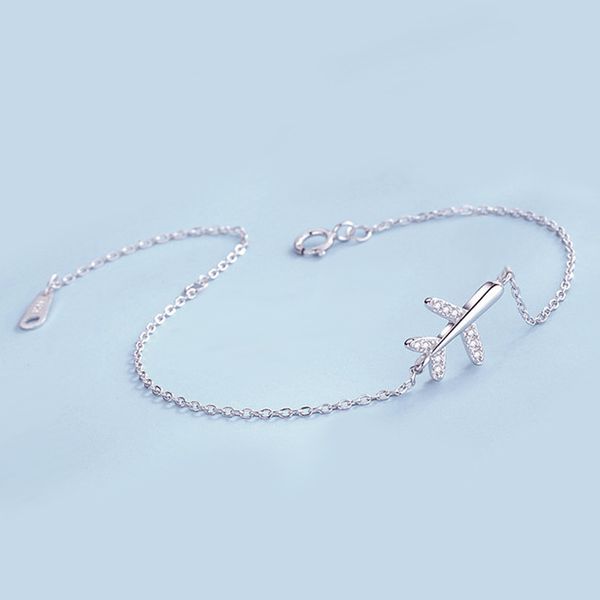 925 silver simple student personality light luxury smart creative small aircraft braceletamond small aircraft bracele, Golden;silver
925 silver simple student personality light luxury smart creative small aircraft braceletamond small aircraft bracele, Golden;silver