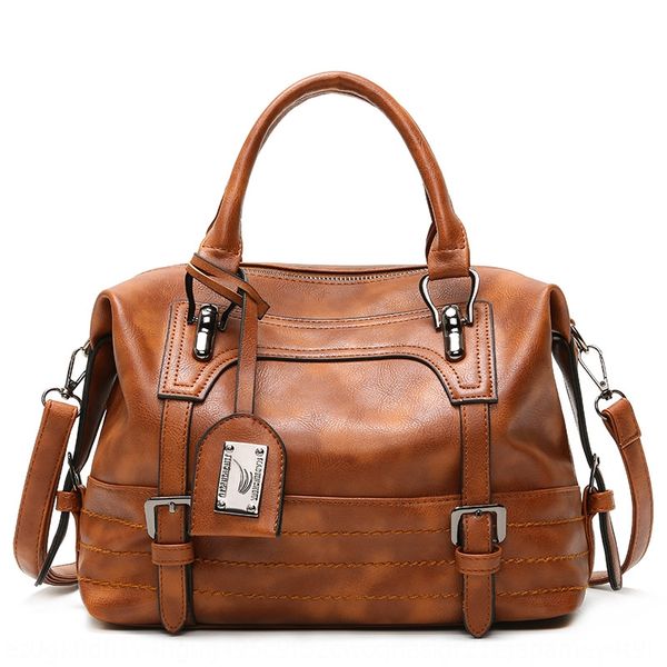 2020 women's fashion oil wax leather shoulder messenger hand boston shoulder strap handbag handbag bags shoes, White
2020 women's fashion oil wax leather shoulder messenger hand boston shoulder strap handbag handbag bags shoes, White