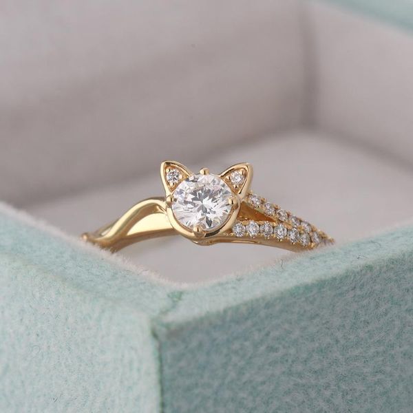zhouyang rings for women cute kitten simply light yellow gold color cz cat style accession for girls fashion jewelry kbr016, Golden;silver
zhouyang rings for women cute kitten simply light yellow gold color cz cat style accession for girls fashion jewelry kbr016, Golden;silver