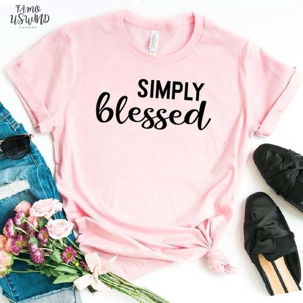 simply blessed women tshirt cotton casual funny t shirt for lady girl tee hipster drop ship na 244, White
simply blessed women tshirt cotton casual funny t shirt for lady girl tee hipster drop ship na 244, White