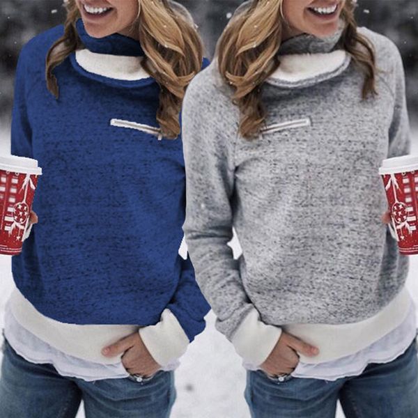 patchwork zip sweatshirts women turtleneck pullover winter 2019 ladies casual long sleeve felpa fluffy hoodie
patchwork zip sweatshirts women turtleneck pullover winter 2019 ladies casual long sleeve felpa fluffy hoodie